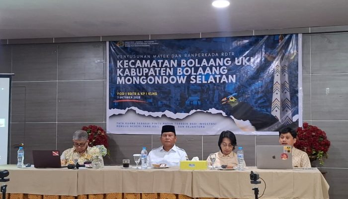 Wabup Deddy Abdul Hamid Dorong RDTR Bolsel Perkuat Pengendalian Tata Ruang